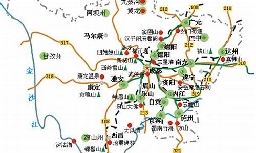 四川旅游景点分布图_四川旅游景点分布图全图高清版